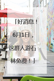 好消息！6月1日，这群人游石林免费！