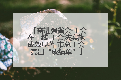 奋进强省会·工会在一线 工会法实施成效显著 市总工会亮出“成绩单”
