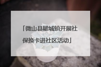 微山县驩城镇开展社保换卡进社区活动