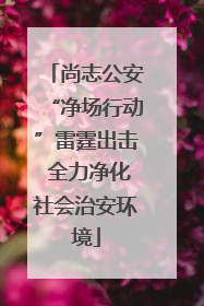尚志公安“净场行动”雷霆出击 全力净化社会治安环境