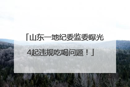 山东一地纪委监委曝光4起违规吃喝问题！
