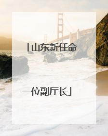山东新任命一位副厅长
