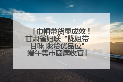 巾帼带货显成效！甘肃省妇联“陇姐带甘味 陇货优品位”端午集市圆满收官