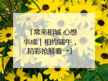 常来相城 心想事成｜相约端午，精彩抢鲜看→