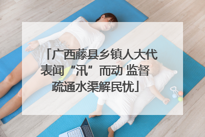 广西藤县乡镇人大代表闻“汛”而动 监督疏通水渠解民忧