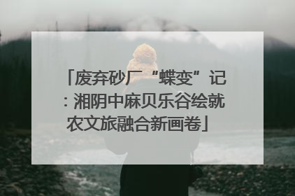废弃砂厂“蝶变”记：湘阴中麻贝乐谷绘就农文旅融合新画卷