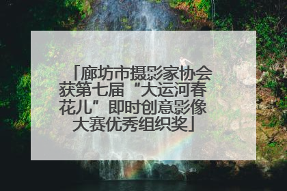 廊坊市摄影家协会获第七届“大运河春花儿”即时创意影像大赛优秀组织奖