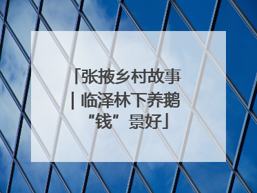 张掖乡村故事｜临泽林下养鹅“钱”景好