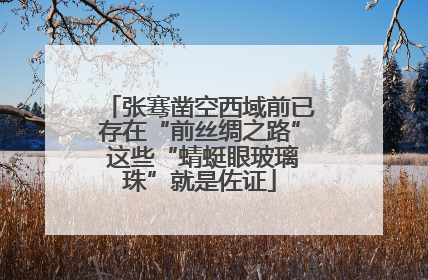 张骞凿空西域前已存在“前丝绸之路” 这些“蜻蜓眼玻璃珠”就是佐证