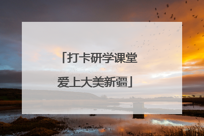 打卡研学课堂 爱上大美新疆