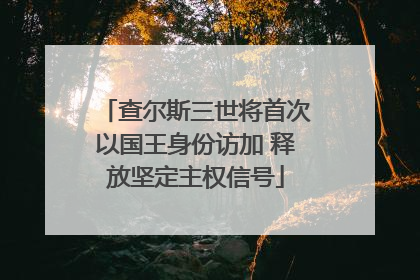 查尔斯三世将首次以国王身份访加 释放坚定主权信号