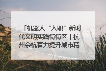 机器人“入职”新时代文明实践街街区｜杭州余杭着力提升城市精细化智能化管理水平