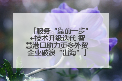 服务“靠前一步”+技术升级迭代 智慧港口助力更多外贸企业破浪“出海”