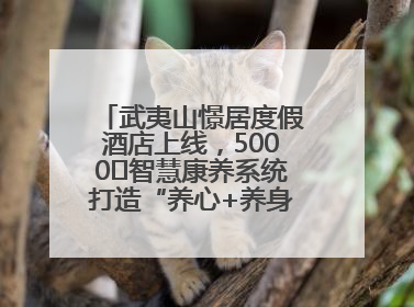 武夷山憬居度假酒店上线，5000㎡智慧康养系统打造“养心+养身”双重体验