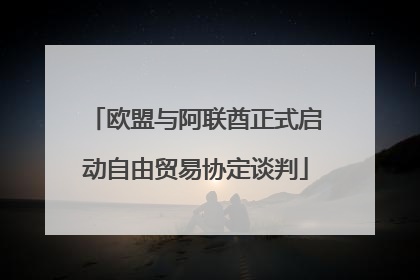 欧盟与阿联酋正式启动自由贸易协定谈判