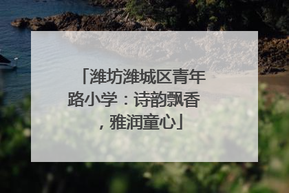 潍坊潍城区青年路小学：诗韵飘香，雅润童心