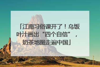 江南习俗课开了！乌饭叶汁画出“四个自信”，奶茶地图走遍中国