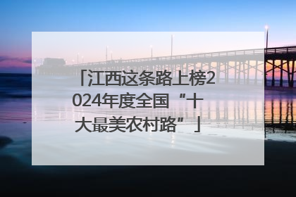 江西这条路上榜2024年度全国“十大最美农村路”