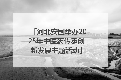 河北安国举办2025年中医药传承创新发展主题活动
