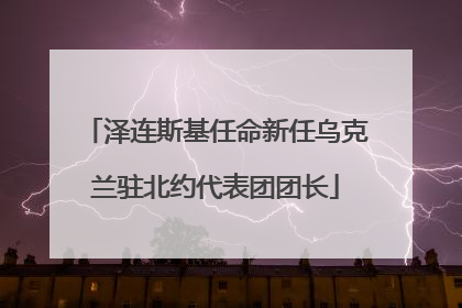 泽连斯基任命新任乌克兰驻北约代表团团长