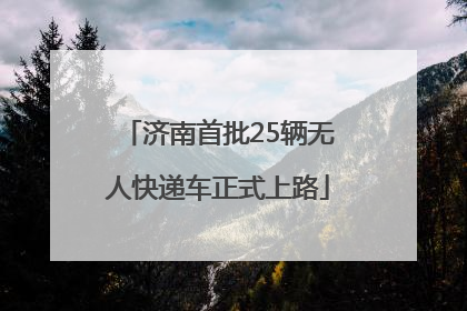 济南首批25辆无人快递车正式上路