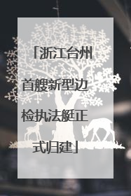 浙江台州首艘新型边检执法艇正式归建