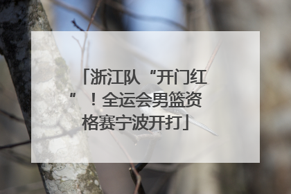 浙江队“开门红”！全运会男篮资格赛宁波开打