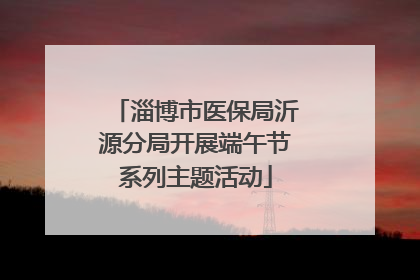 淄博市医保局沂源分局开展端午节系列主题活动