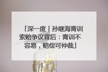 深一度｜孙继海青训索赔争议背后：青训不容易，赔偿可仲裁