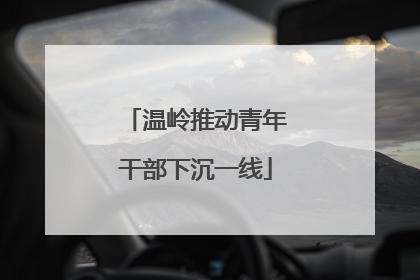 温岭推动青年干部下沉一线