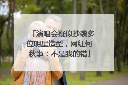 演唱会疑似抄袭多位明星造型，网红何秋亊：不是我的错