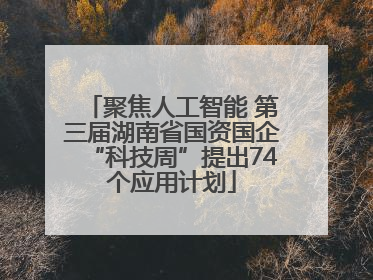 聚焦人工智能 第三届湖南省国资国企“科技周”提出74个应用计划