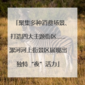 聚集多种消费场景、打造四大主题街区……漯河河上街景区展现出独特“夜”活力