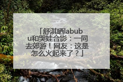 舒淇晒labubu和哭娃合影：一同去郊游！网友：这是怎么火起来了？