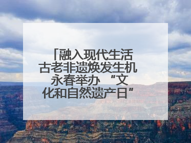 融入现代生活 古老非遗焕发生机 永春举办 “文化和自然遗产日” 非遗快闪活动