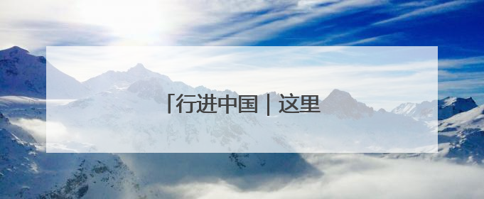 行进中国｜这里，“参”机无限