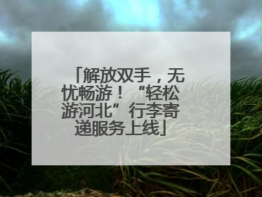 解放双手，无忧畅游！“轻松游河北”行李寄递服务上线