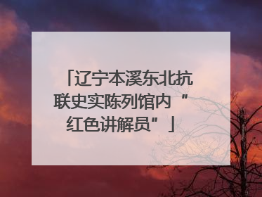 辽宁本溪东北抗联史实陈列馆内“红色讲解员”