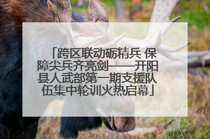 跨区联动砺精兵 保障尖兵齐亮剑——开阳县人武部第一期支援队伍集中轮训火热启幕