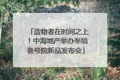 造物者在时间之上！中海地产举办峯境叁号院新品发布会