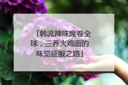 韩流辣味席卷全球，三养火鸡面的味觉征服之路