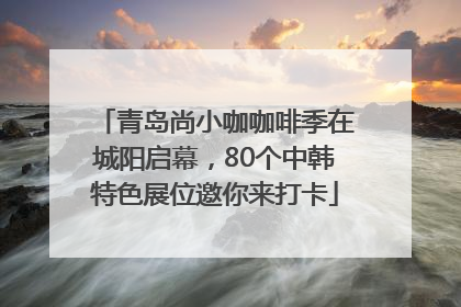 青岛尚小咖咖啡季在城阳启幕，80个中韩特色展位邀你来打卡