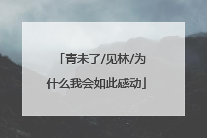 青未了/见林/为什么我会如此感动