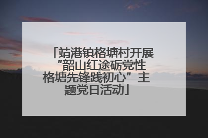 靖港镇格塘村开展“韶山红途砺党性 格塘先锋践初心”主题党日活动
