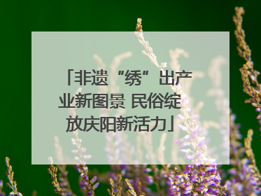 非遗“绣”出产业新图景 民俗绽放庆阳新活力