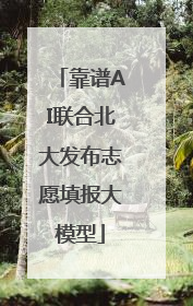 靠谱AI联合北大发布志愿填报大模型