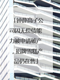 钟薛高子公司因无偿债能力被申请破产，招牌雪糕产品仍在售