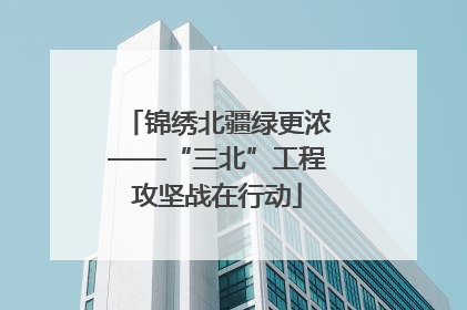 锦绣北疆绿更浓——“三北”工程攻坚战在行动
