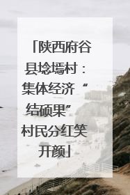 陕西府谷县埝墕村：集体经济“结硕果” 村民分红笑开颜