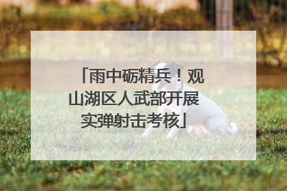 雨中砺精兵！观山湖区人武部开展实弹射击考核
